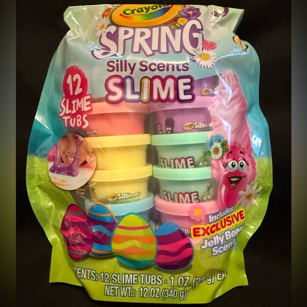 Crayola Silly Scents Spring Slime 12 Pack New Sealed